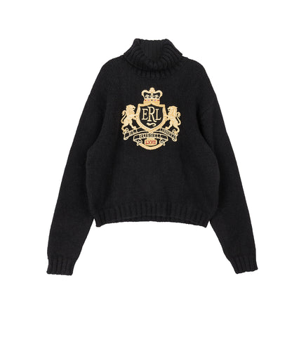 CREST SWEATER BLACK