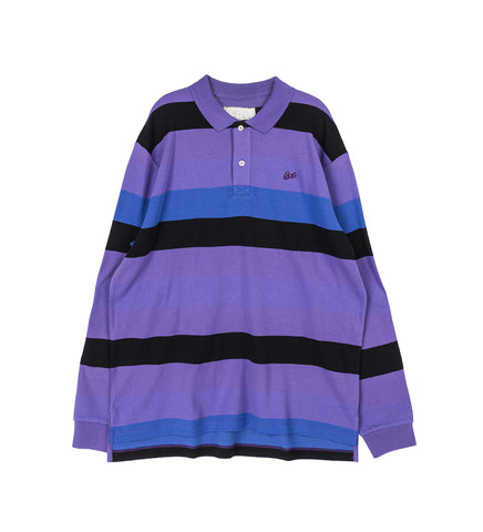 STRIPED RUGBY LONGSLEEVE PURPLE