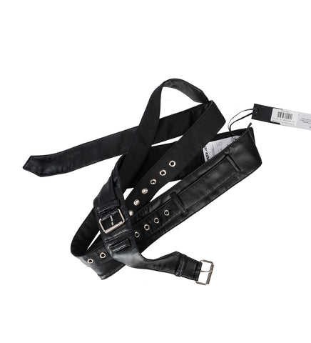 GURKHA BELT BLACK LEATHER