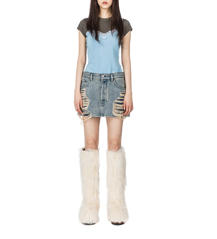 MINI SKIRT MID BLUE