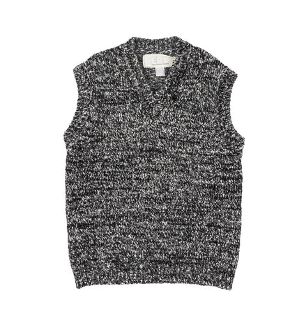 MELANGE VEST BLACK