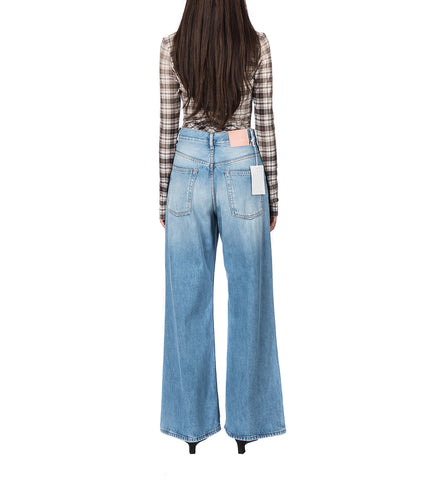 CHECK BUTTON UP SHIRT BLACK/WHITE