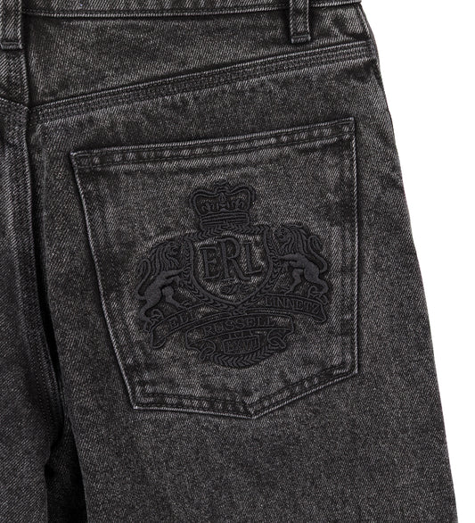 STRAIGHT CUT JEANS BLACK
