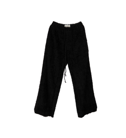 SHAGGY RELAXED LOUNGE PANT BLACK