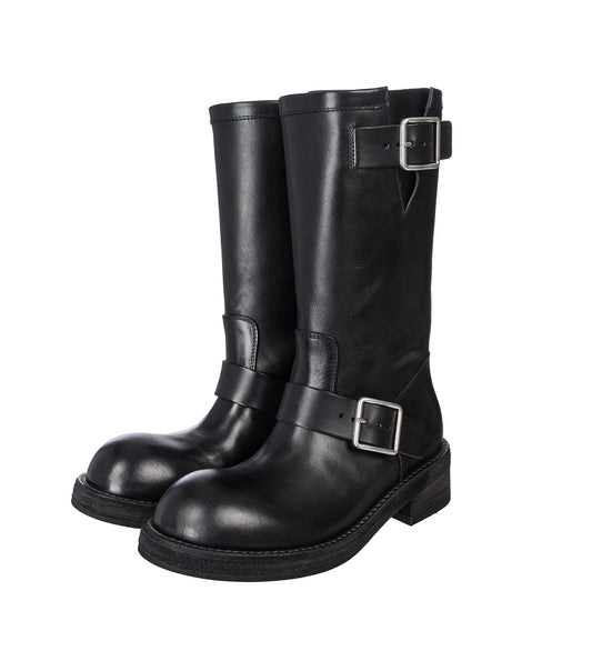 SARITH ENGINEER BIKER BOOTS BLACK