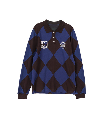 JACQUARD LS FOOTBALL JERSEY BLUE