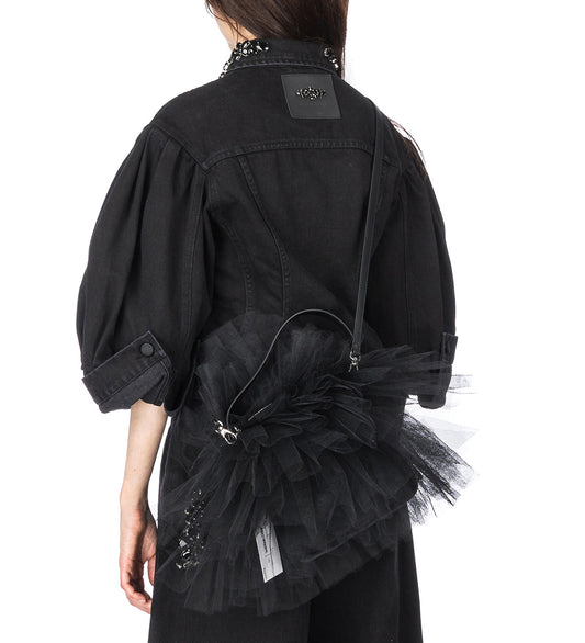 MINI FRILLY TUTU BAG BLACK