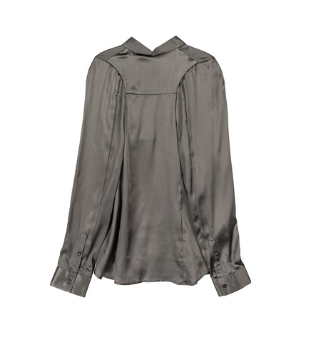 CRYSTAL SHOULDER IN THE BACK SHIRT TAUPE