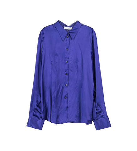 CRYSTAL SHOULDER IN THE BACK SHIRT PURPLE