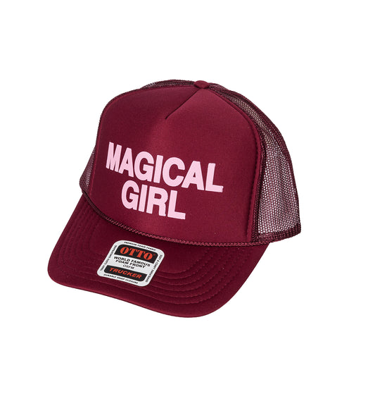 TRUCKER HAT PINK MAGICAL GIRL BURGUNDY