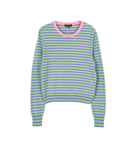 STRIPED LONG SLEEVE GREEN/PURPLE