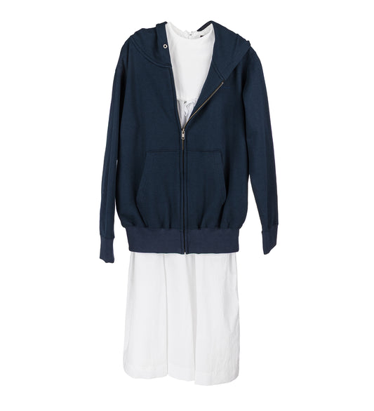 DOCKING PLATED COLLER ONE-PIECE NAVY/WHITE