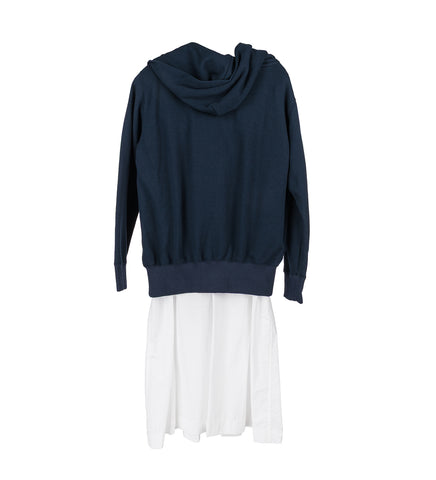 DOCKING PLATED COLLER ONE-PIECE NAVY/WHITE