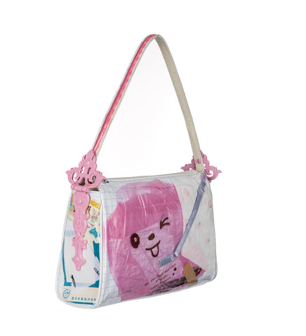 SPELLBIND HANDBAG TRASH BLUE GRID