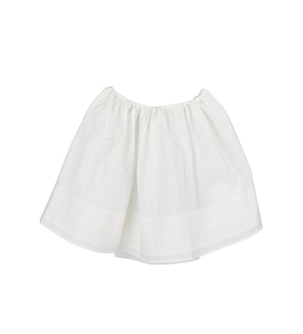 GATHERED SKIRT WHITE