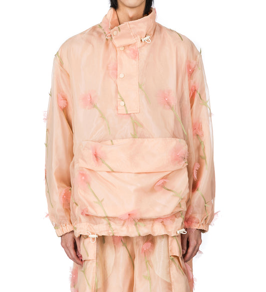 LAYERED CARGO FLAP POCKET JACKET CAGOULE NUDE