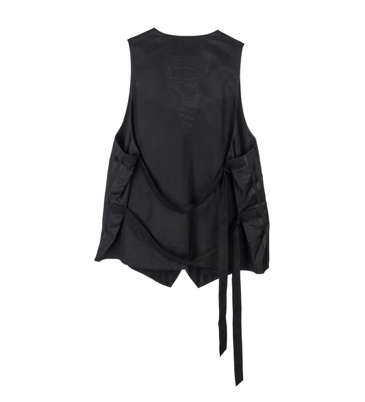 JUIKKO CLASSIC WAISTCOAT STRIPED BLACK