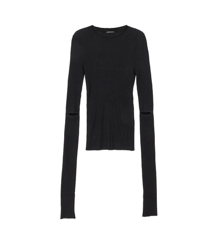 LYELL RIB SWEATER BLACK