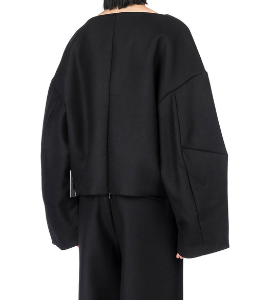 BOAT NECK JUMPER BLACK
