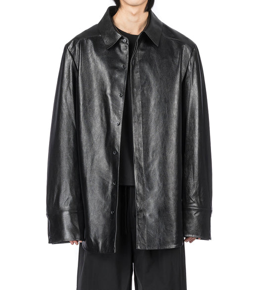 LEGACY LEATHER SHIRT BLACK