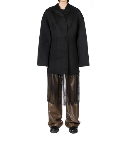 FRINGED MINI CLOAK OPAL