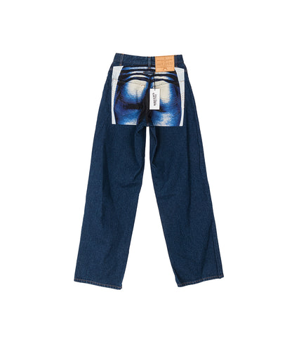 BODY MARINIERE DENIM PANTS INDIGO/BLACK