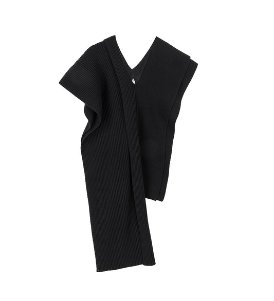 TEXAS DOUBLE SQUARE SCARF BLACK