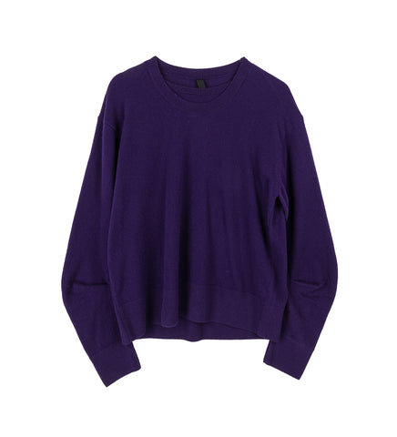 PARISH DOUBLE COLLAR CREWNECK JUMPER BLUEBERRY