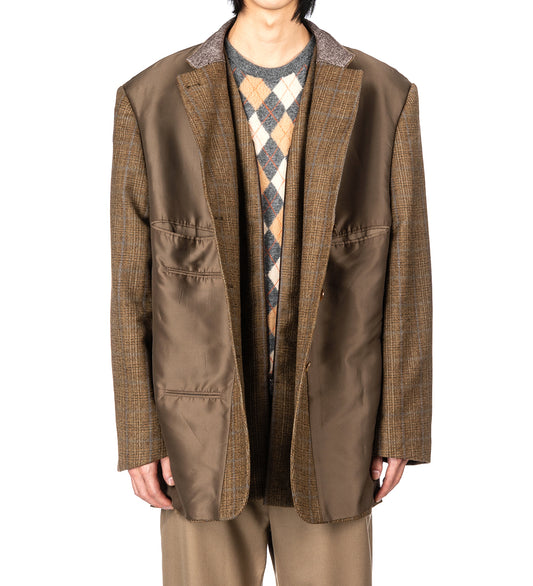 INSIDE OUT BLAZER BROWN/GREY