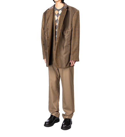 INSIDE OUT WAIST TROUSERS BROWN MEDIUM #1