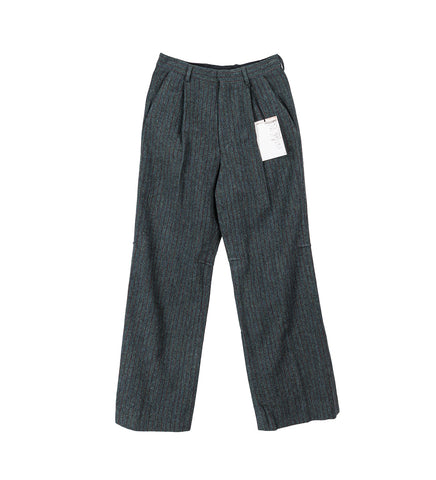 JUNE KNEE DART TROUSERS PETROL/RED