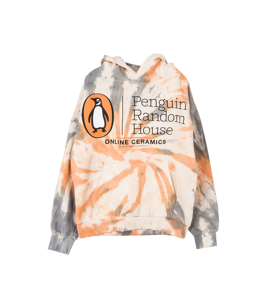 ONLINE CERAMICS X PENGUIN RANDOM HOUSE FOR THE CURIOUS HOODIE 14OZ FLEECE HAND DYED TIE-DYE