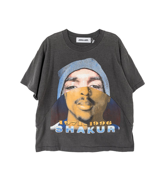WAVE TEE COMBINED GRAPHIC BLACK LARGE #1