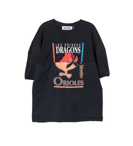 WAVE TEE JERSEY STYLE BLACK LARGE