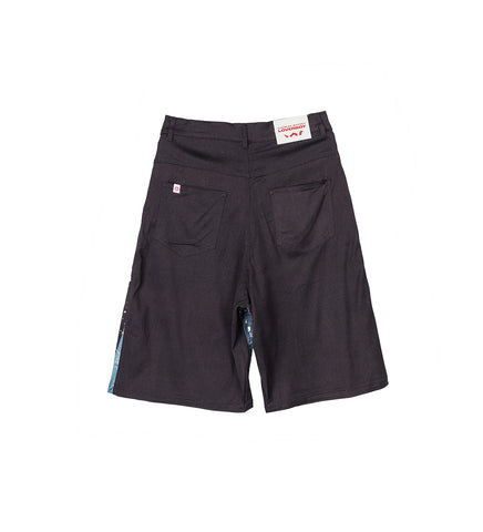 SILKY DENIM SHORTS MULTI