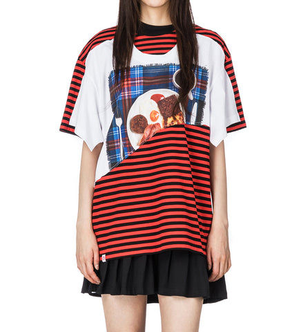 AULD HAG DOUBLE TEE RED