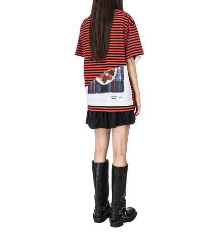 AULD HAG DOUBLE TEE RED