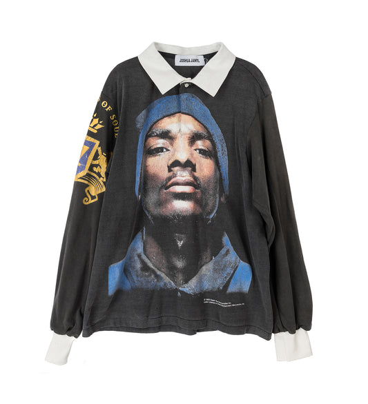RUGBY TEE BLACK X-LARGE