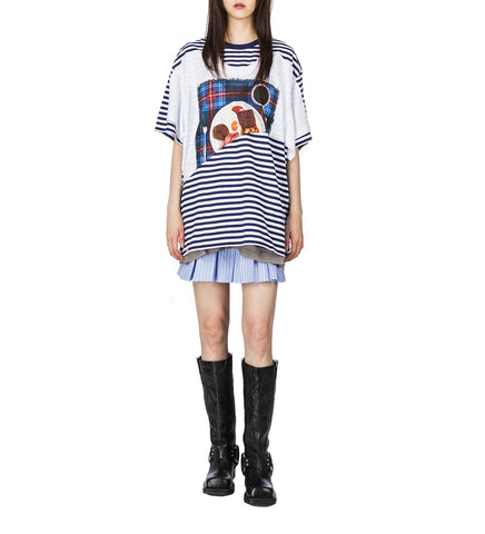 AULD HAG DOUBLE TEE BLUE