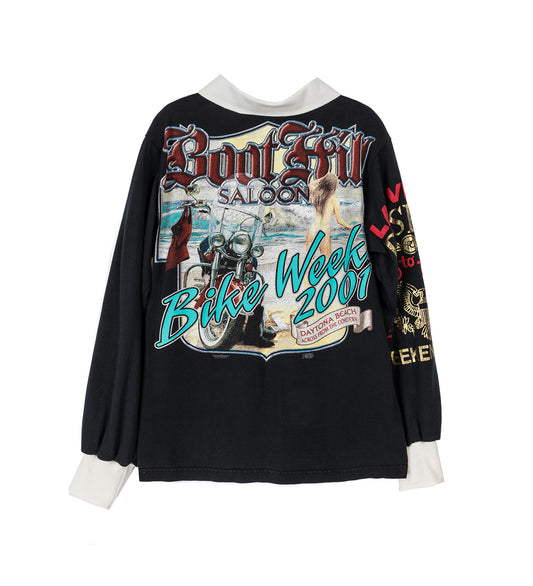 RUGBY TEE BLACK MEDIUM