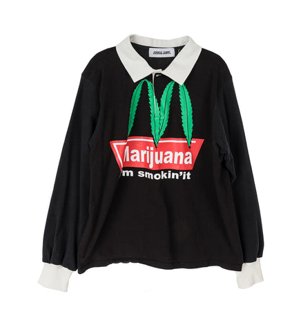 RUGBY TEE BLACK LARGE