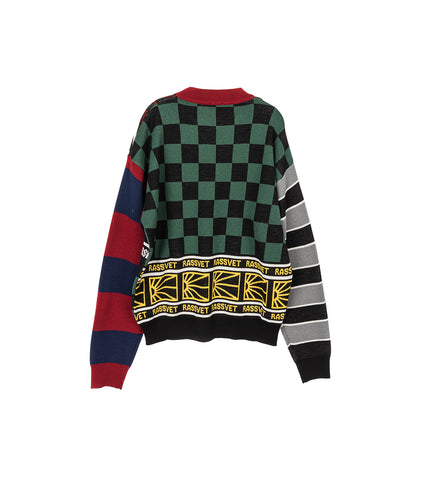 MULTI PANEL CREWNECK JUMPER MULTI