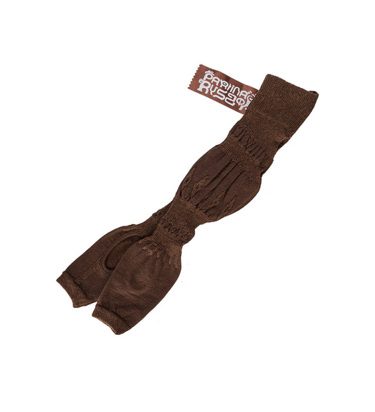 FOOTLESS SOCKS BROWN