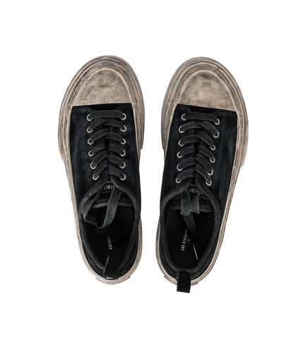 HALLI VULCANIZED LOW-TOP SNEAKERS BLACK/CHALK