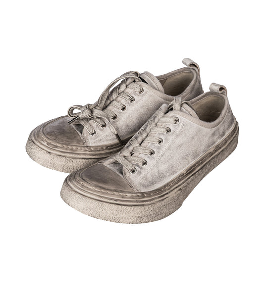 HALLI VULCANIZED LOW-TOP SNEAKERS CHALK