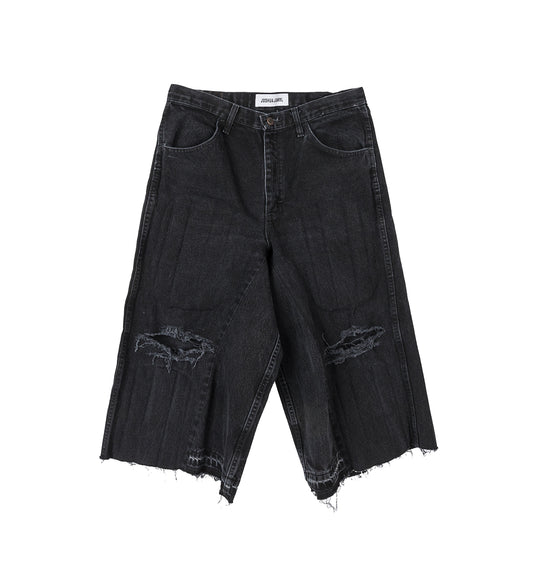 PADDED DENIM NBHD SHORTS BLACK