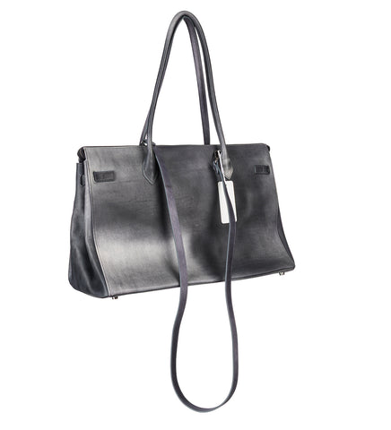 GRIFTER LEATHER TOTE NAVY