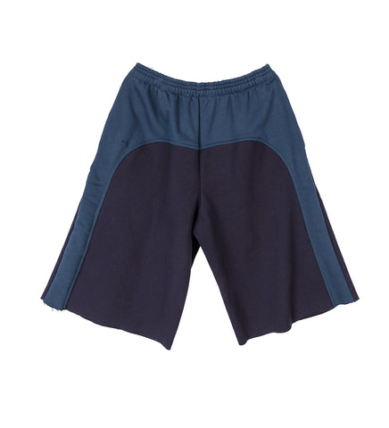 PADDED SWEAT SHORTS NAVY