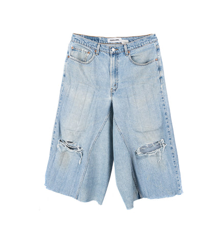 PADDED DENIM NBHD SHORTS BLUE
