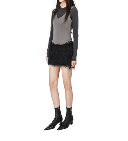 MICRO FRINGE SKIRT WINDOW